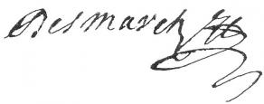 Signature de Jean Desmarets de Saint-Sorlin