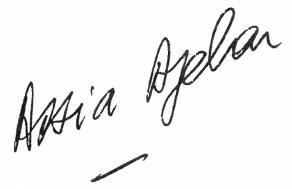 Signature de Assia Djebar