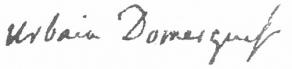 Signature de François-Urbain Domergue