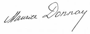 Signature de Maurice Donnay