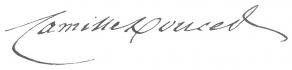 Signature de Camille Doucet