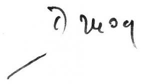 Signature de Maurice Druon