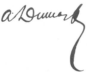 Signature d'Alexandre Dumas fils