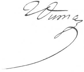 Signature de Jean-Baptiste Dumas