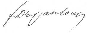 Signature de Félix Dupanloup