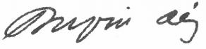 Signature d'André Dupin