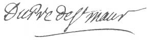 Signature de Nicolas-François Dupré de Saint-Maur