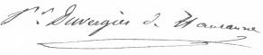 Signature de Prosper Duvergier de Hauranne