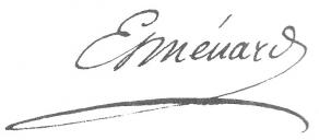 Signature de Joseph-Alphonse Esménard