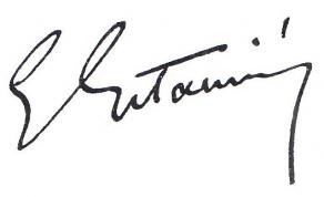 Signature d'Edouard Estaunié