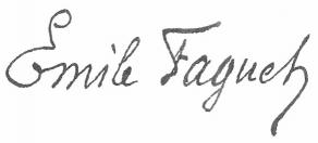 Signature d'Émile Faguet