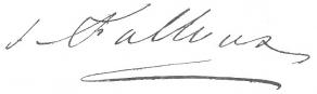Signature de Frédéric-Alfred de Falloux