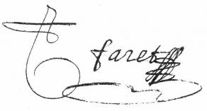 Signature de Nicolas Faret