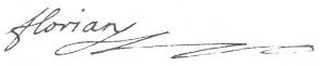 Signature de Jean-Pierre Claris de Florian