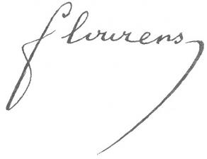 Signature de Marie-Jean-Pierre Flourens