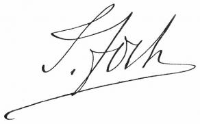 Signature du maréchal Foch