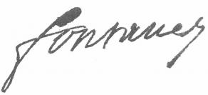 Signature de Louis-Marcelin de Fontanes