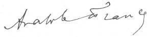 Signature d'Anatole France