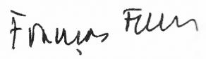 Signature de François Furet