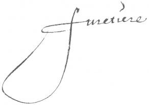 Signature de Antoine Furetière