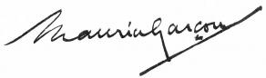 Signature de Maurice Garçon