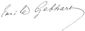 Signature d'Émile Gebhart