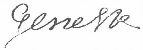 Signature de Charles-Claude Genest