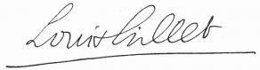Signature de Louis Gillet