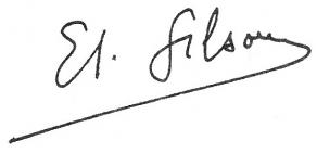 Signature d'Étienne Gilson