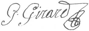 Signature de Gabriel Girard