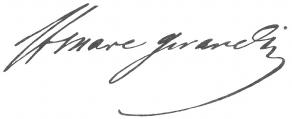 Signature de Marc Girardin, dit Saint-Marc Girardin