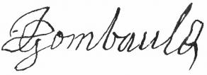 Signature de Jean Ogier de Gombauld
