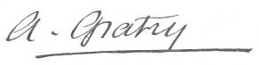 Signature de Joseph Gratry