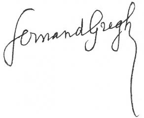 Signature de Fernand Gregh