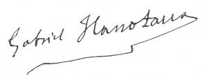 Signature de Gabriel Hanotaux