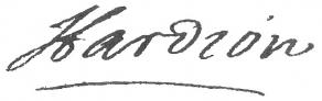 Signature de Jacques Hardion