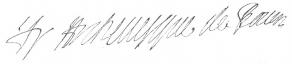 Signature de François de Harlay de Champvallon