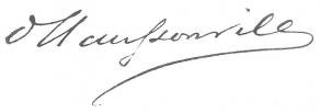 Signature de Joseph de Haussonville