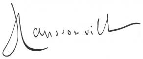 Signature de Paul-Gabriel d'Haussonville