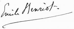 Signature d'Émile Henriot