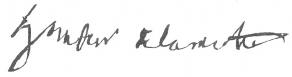 Signature d'Antoine Houdar de La Motte