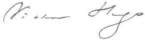 Signature de Victor Hugo
