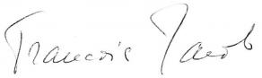 Signature de François Jacob