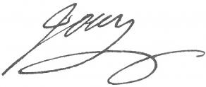 Signature de Victor-Joseph-Étienne de Jouy