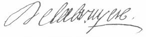 Signature de Jean de La Bruyère