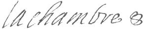 Signature de Marin Cureau de La Chambre