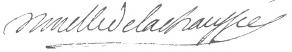 Signature de Pierre-Claude Nivelle de La Chaussée