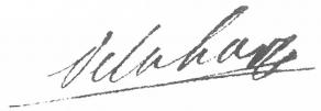 Signature de Jean-François de La Harpe
