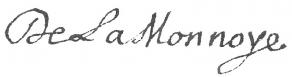 Signature de Bernard de La Monnoye