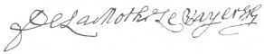 Signature de François de La Mothe-Le-Vayer